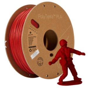 Polymaker - PolyTerra PLA - Rouge armée / Army Red - 1,75 mm - 1 kg