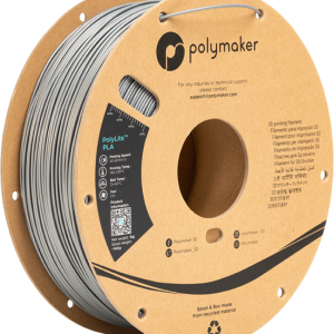 Polymaker - PolyLite - PLA - Gris acier (Steel grey) - 1.75 mm - 1kg