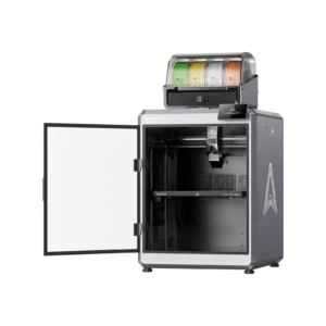 Imprimante 3D Creality K2 Plus fermée, vue de trois quarts