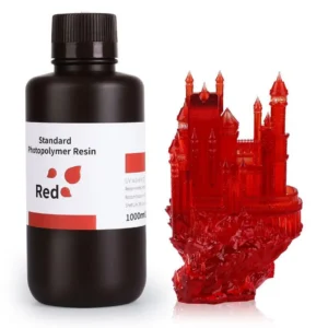 ELEGOO - Résine UV Standard - Rouge Clair (Clear red) - 1 kg