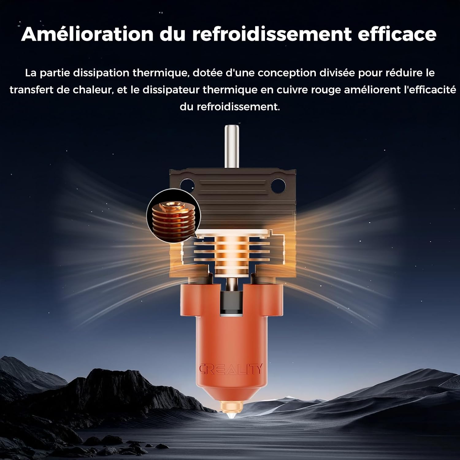 Creality Hotend Bloc Céramique pour K1 Max Creality Hotend Bloc Céramique pour K1 Max - Imagen 5