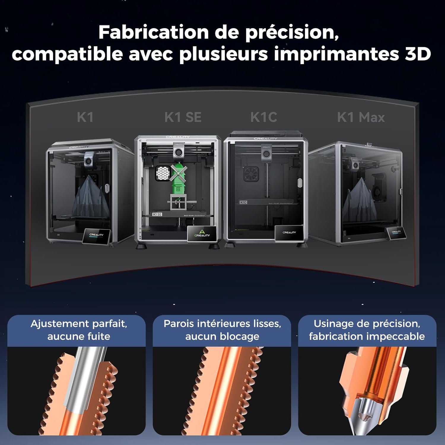 Creality Hotend Bloc Céramique pour K1 Max Creality Hotend Bloc Céramique pour K1 Max - Imagen 9